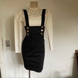 Vintage Overall Dress, Size S